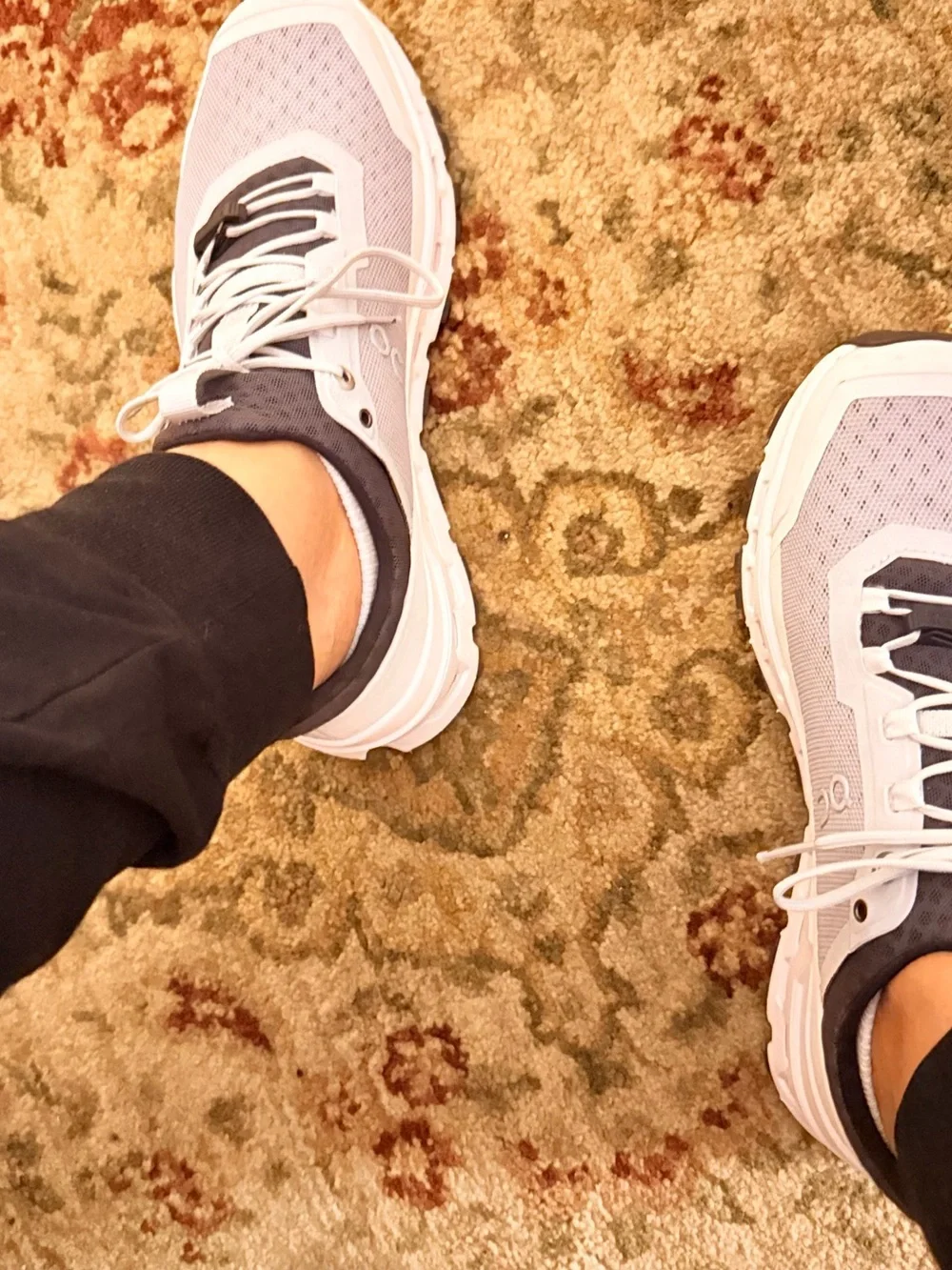Women’s Athletic Sneakers in black and Charcoal gray with k- Breathable Support
